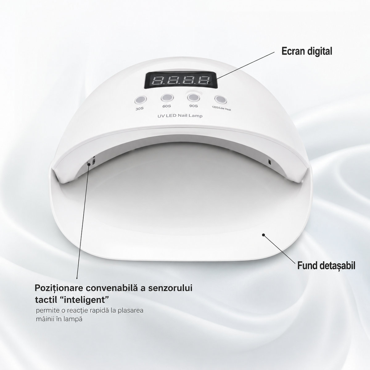 Set Profesional Manichiură UV LED – Freză Electrică Unghii + 2 Lămpi UV/LED pentru Gel, Semi și Pedichiură | Kit Complet Salon Acasă