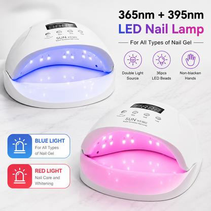 Set Manichiură și Pedichiură, Freză Electrică + 2 Lămpi UV/LED