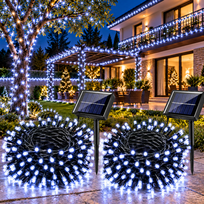 Set 2 Instalații Solare LED, 10 m, 100 LED-uri/Bucată
