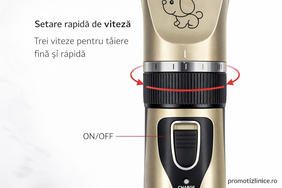 Set Profesional de Tuns și Îngrijire pentru Animale cu 4 Accesorii + Foarfecă, Pieptan, Clește și Pilă PromotiiZilnice