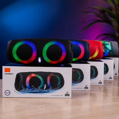 Boxă Portabilă rezistenta la apa CHARGE 5 Bluetooth 5.0 30W – 4000mAh, Lumini RGB, IPX6, USB/AUX/SD/FM, Sunet Puternic, Portabilă