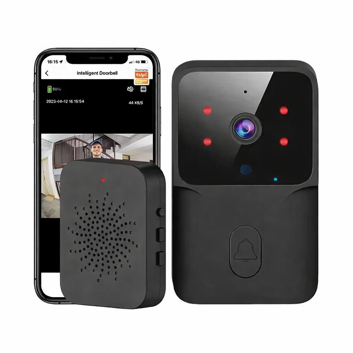Sonerie video wireless HD 720p cu vedere nocturnă și audio bidirecțional