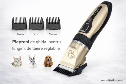 Set Profesional de Tuns și Îngrijire pentru Animale cu 4 Accesorii + Foarfecă, Pieptan, Clește și Pilă PromotiiZilnice
