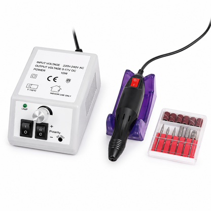 Set Profesional Manichiură UV LED – Freză Electrică Unghii + 2 Lămpi UV/LED pentru Gel, Semi și Pedichiură | Kit Complet Salon Acasă