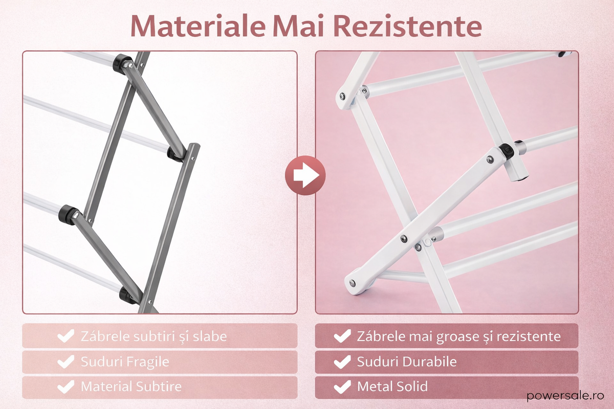 Uscător de rufe vertical pliabil 40-75x37x105 cm – Suport uscare haine compact, extensibil și stabil pentru interior