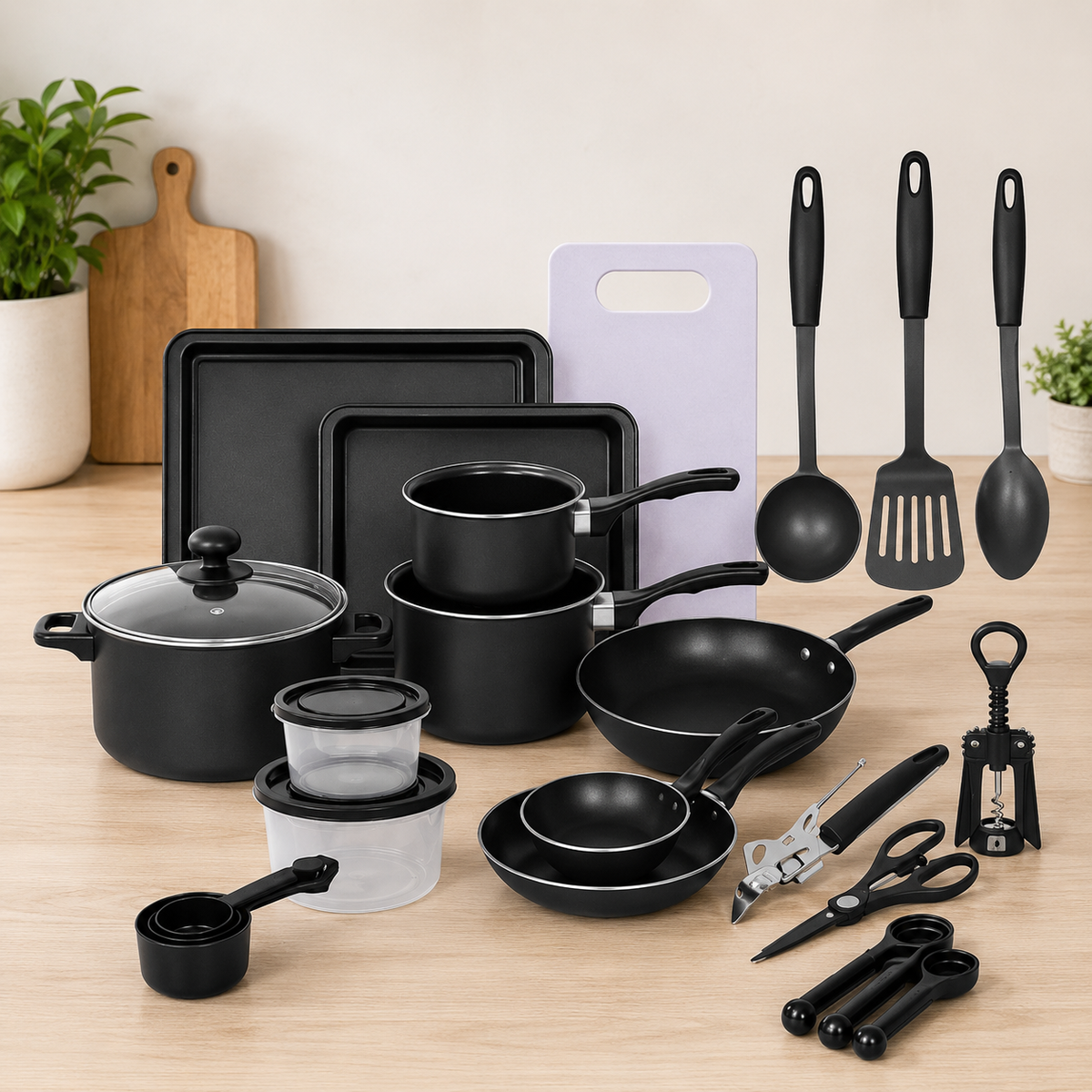 Set Bucatarie 22 Piese – Oale, Tigai si Accesorii