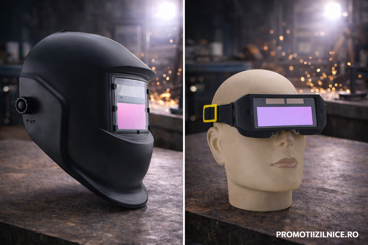 Pachet Profesional pentru Sudură – Masca Automată cu LCD + Ochelari Protecție + Mănuși PromotiiZilnice