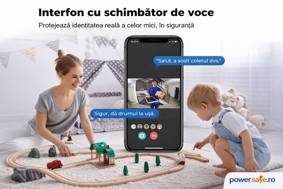Sonerie video wireless HD 720p cu vedere nocturnă și audio bidirecțional