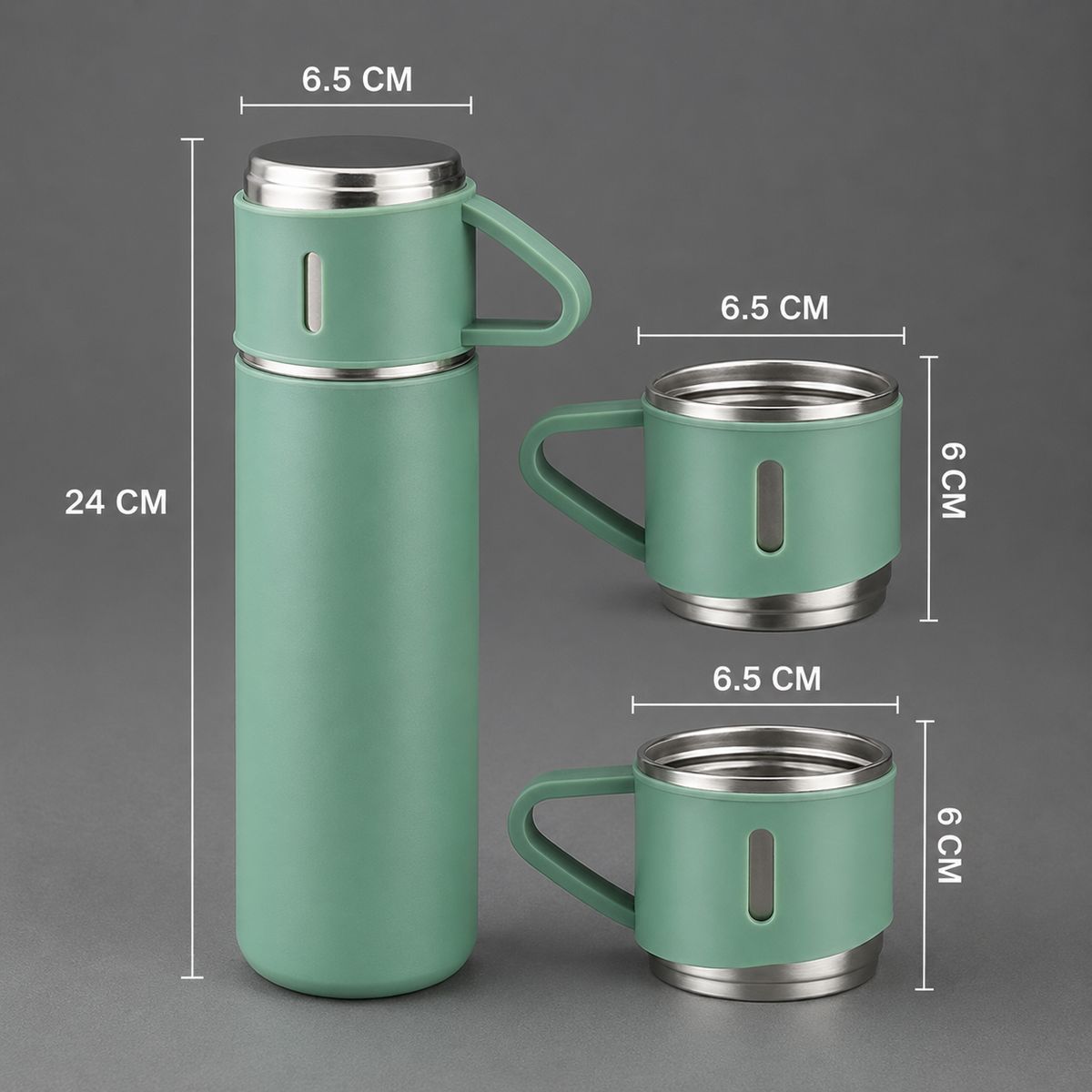 Pachet 2 Termosuri 500 ml cu 6 Cești – Set 8 Piese