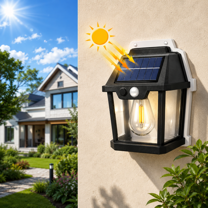 Set 8 Lămpi Solare de Perete cu Senzor de Mișcare, 3 Moduri, IP65