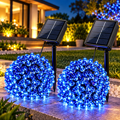 Set 2 Instalații Solare LED, 10 m, 100 LED-uri/Bucată