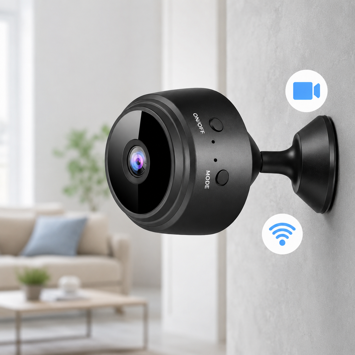 Set 3 Camere Supraveghere WiFi 1080P – Detectare Mișcare, Vedere Nocturnă