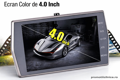 Cameră Auto Full HD 1080P cu Unghi Larg 170°, Viziune Nocturnă, G-Sensor, Înregistrare în Buclă, Ecran LCD 4”, WDR – Cameră de Bord pentru Siguranță Auto PromotiiZilnice
