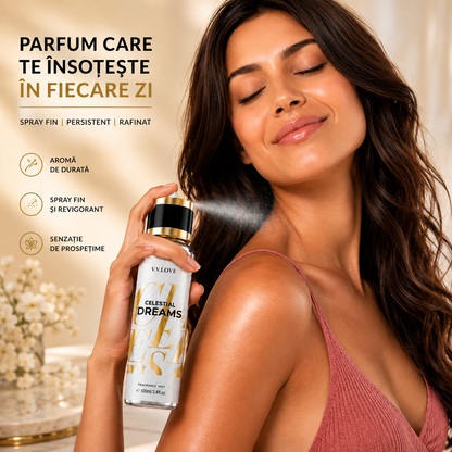 Set 4 Spray-uri de Corp V.V. LOVE pentru Femei, 4 x 100 ml, Arome Parfumate