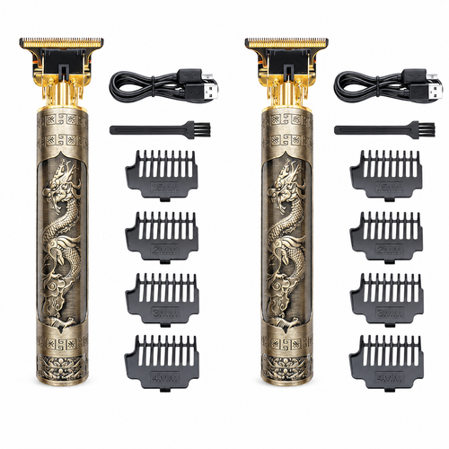 Pachet 2 Masini de Tuns Dragon T-Blade – Reincarcabile USB, 5W, pentru Par, Barba si Contur