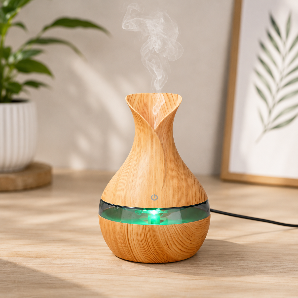 Set 2 Umidificatoare cu Ultrasunete, LED + 12 Uleiuri Aromatice
