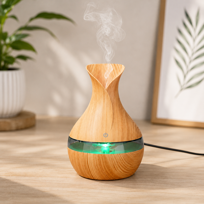 Set 2 Umidificatoare cu Ultrasunete, LED + 12 Uleiuri Aromatice