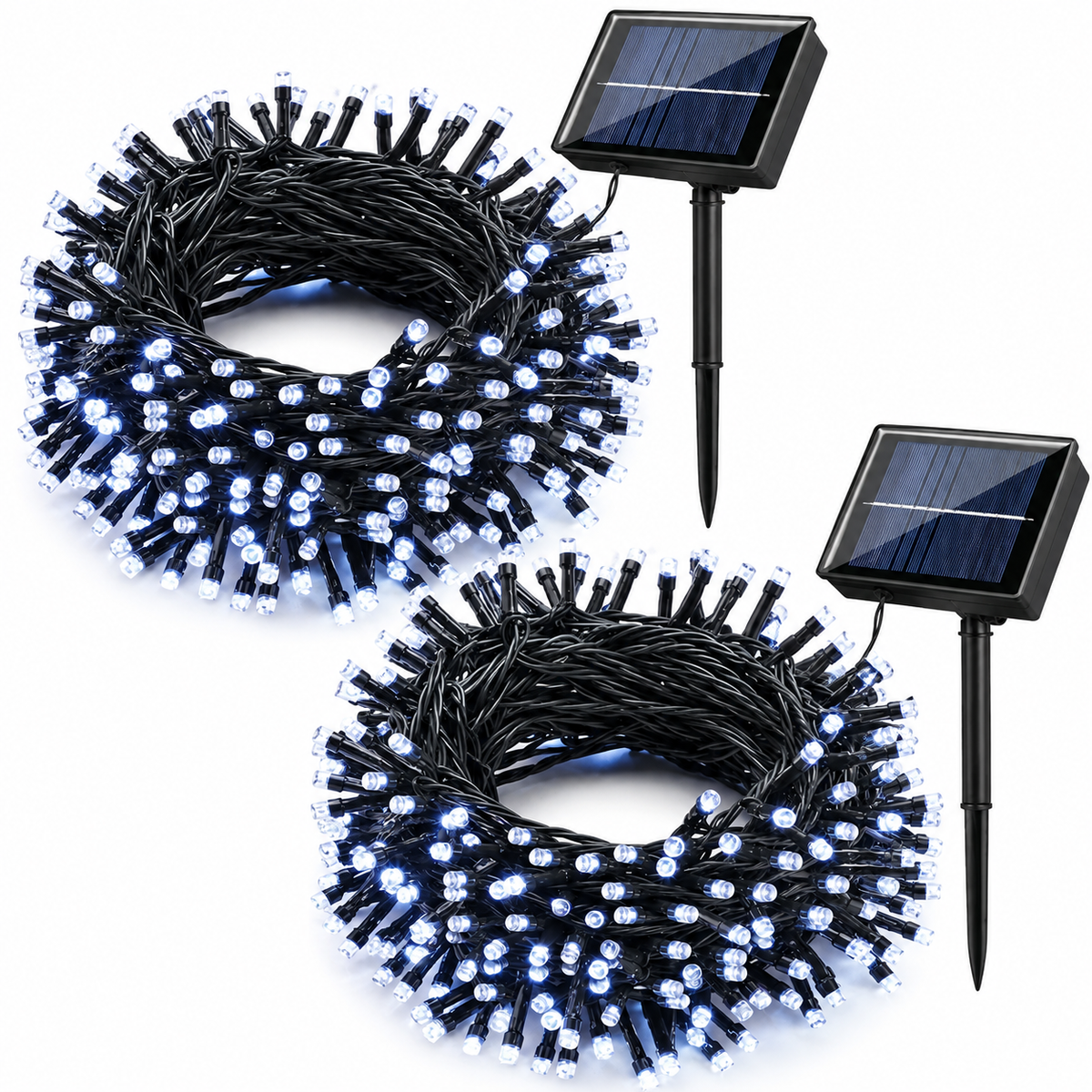 Set 2 Instalații Solare LED, 10 m, 100 LED-uri/Bucată