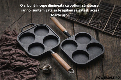 Tigaie 4 compartimente + Presa usturoi