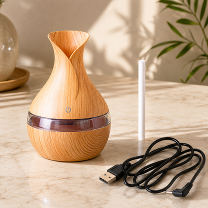 Set 2 Umidificatoare cu Ultrasunete, LED + 12 Uleiuri Aromatice