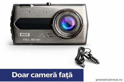 Cameră Auto Full HD 1080P cu Unghi Larg 170°, Viziune Nocturnă, G-Sensor, Înregistrare în Buclă, Ecran LCD 4”, WDR – Cameră de Bord pentru Siguranță Auto PromotiiZilnice