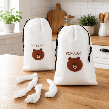 Set 500 Capace Alimentare Elastice Transparente – pentru Boluri și Recipiente