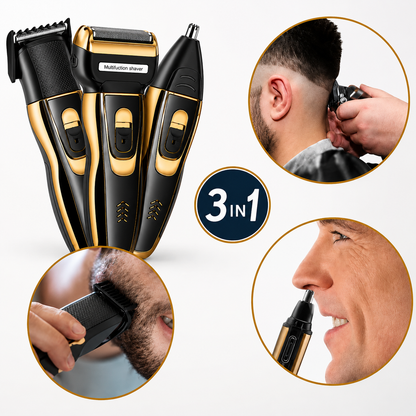 Aparat de Tuns și Ras 3 în 1, Reîncărcabil USB + Spray Parfumat 90 ml