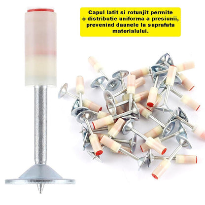 Set 200 bucati cuie tip ciupercă  pentru pistol cu autopropulsare