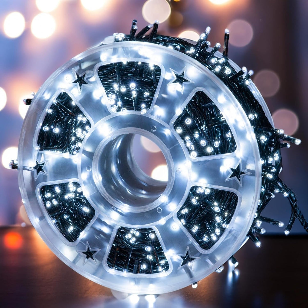 Instalatie De Craciun, 100 m, 480 LED -uri, Jocuri de Lumini, Pentru Exterior/Interior - PromotiiZilnice