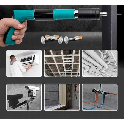 Kit pistol manual pentru fixare nituri/ cuie, Accesorii + 50 Cuie - PromotiiZilnice